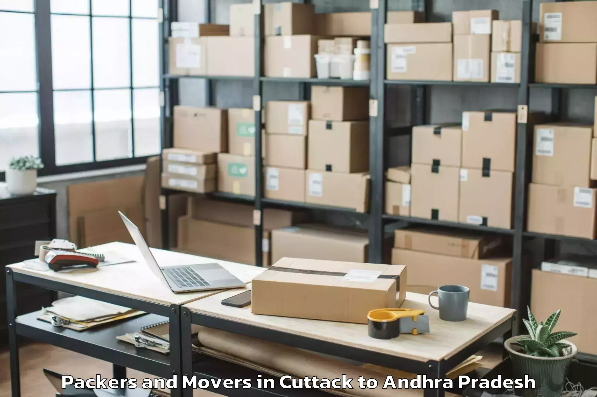 Comprehensive Cuttack to Abhilashi University Guntur Packers And Movers